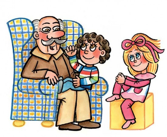 Děda s vnoučaty