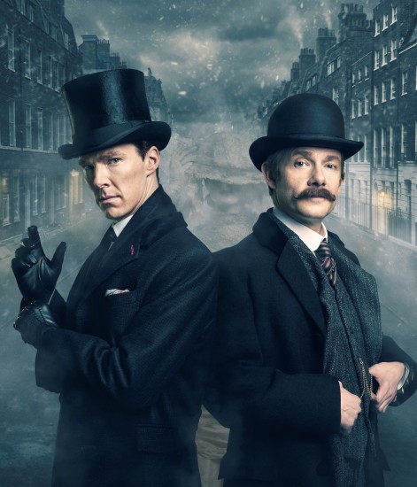 ** STRICTLY EMBARGOED UNTIL 24TH OCTOBER AT 15:00 HRS, BST (British Summer Time)**BBC UK IconicPicture Shows: Sherlock Holmes (BENEDICT CUMBERBATCH) and John Watson (MARTIN FREEMAN)