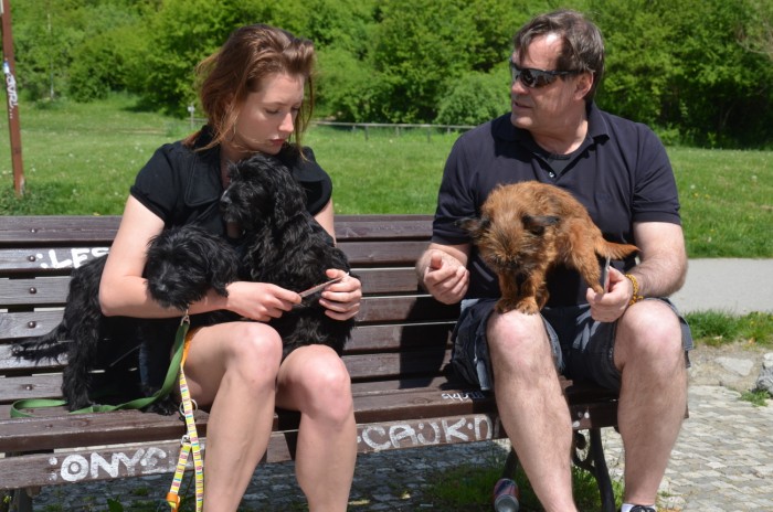 Lenka a Miroslav probírají další scénu videa