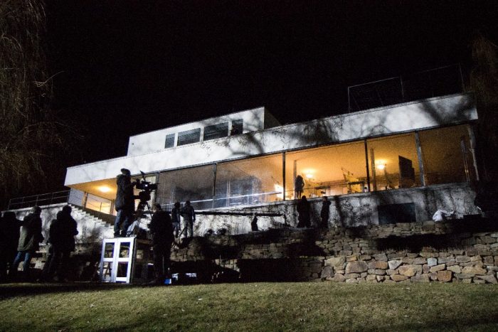 Skleněný pokoj - natáčení