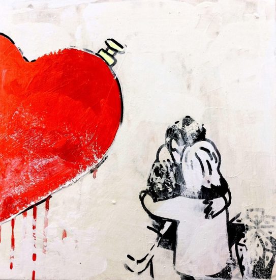 Jiří Votruba_TOO MUCH LOVE_2017_akryl na plátně_50x50cm_small