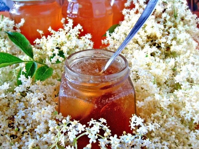 Jablečný džem s bezovými květy