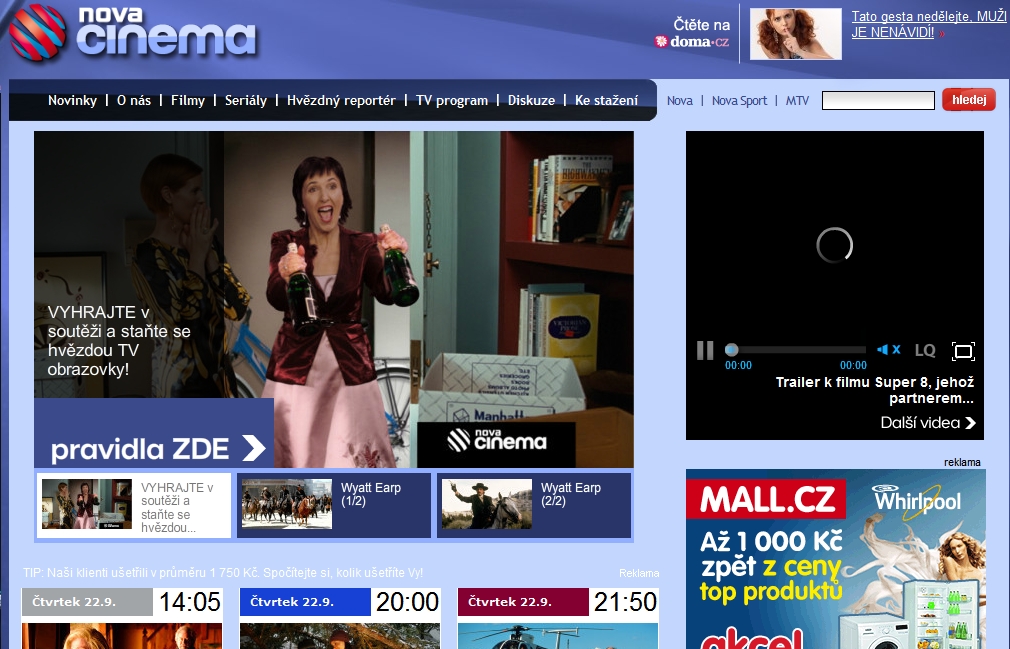 Staňte se hvězdou obrazovky Nova Cinema!